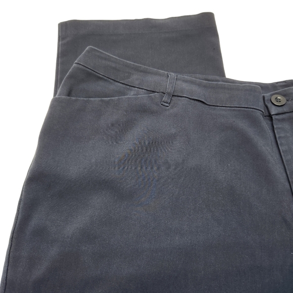 CJ Banks High Waist Cropped Pant Navy Blue Cotton Stretch, Size 24W Petite - Picture 4 of 14